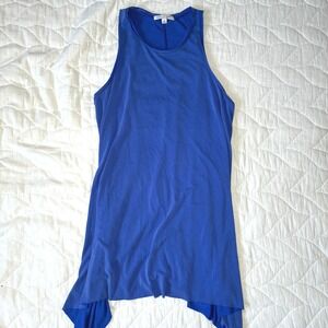 Lightweight Sleeveless Dress Modal Asymmetrical Hem Tank Top Minimalist Summer L